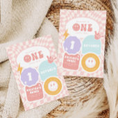 1人のクール女 | 第1レトロスケーター誕生日 招待状