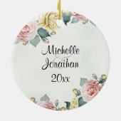 1人のコリント人13:4-8愛は辛抱強く愛は親切 セラミックオーナメント (裏面)