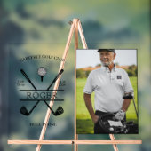 1人のゴルファー写真の穴 アクリルサイン (ニュートラル)