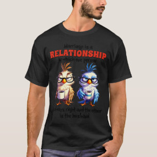 1人のデザインの結婚関係 Tシャツ
