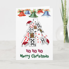1人のトランプのポーカープレーヤーが別のラスベガスクリスマスカードに参加 シーズンカード