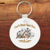 1人のピットブルしか持てない キーホルダー (正面)