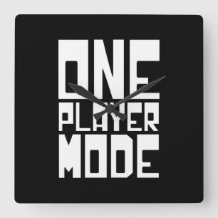 1人のプレーヤーモード スクエア壁時計