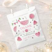 1人のメロンの女の子の誕生日感謝していよ フェイバーバッグ (クリップ留めされた状態)