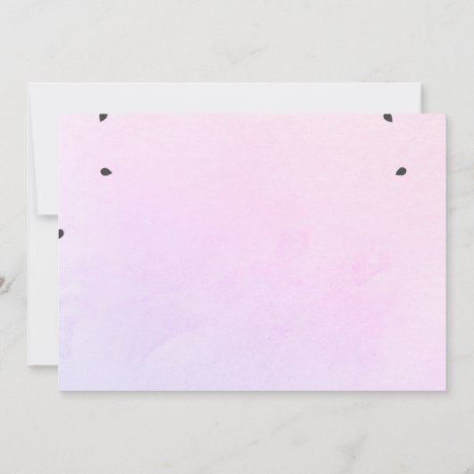 1人のメロンガール1st誕生日スイカ写真 招待状 (裏面)