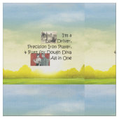 1人の上のゴルフ花型女性歌手すべて ファブリック (クローズアップ)