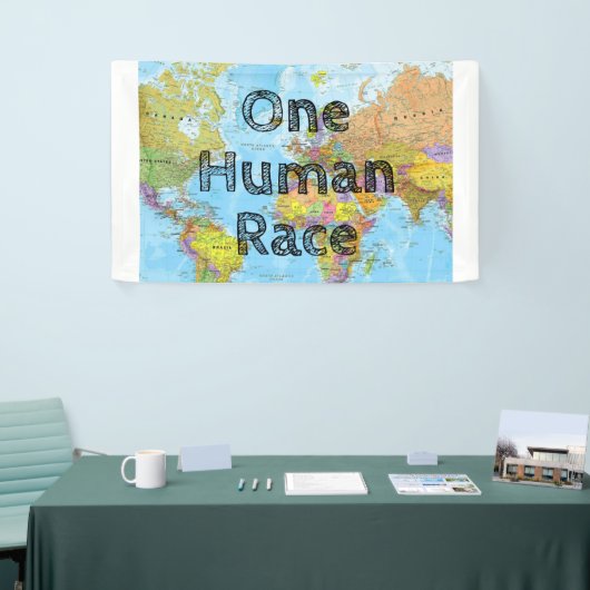 1人の人類 横断幕 (トレードショー)