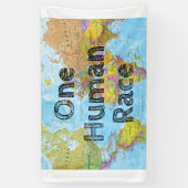 1人の人類 横断幕 (縦)