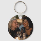 1人の友人があなたの人生の写真を変えることができる キーホルダー (裏面)
