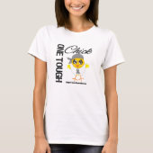 1人の堅いひよこの脳腫瘍の戦士 Tシャツ (正面)