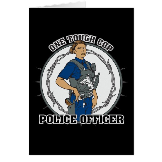 1人の堅いメスの警察官 (正面)