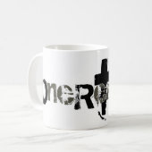 1人の実質の神 コーヒーマグカップ (正面左)