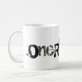 1人の実質の神 コーヒーマグカップ (左)