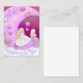 1人の少女と1人の赤ちゃん 名刺 (正面/裏面)