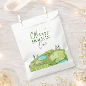 1人の少年の最初の誕生日に穴 フェイバーバッグ (クリップ留めされた状態)