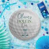 1人の少年の最初の誕生日に穴 ペーパープレート (パーティー)