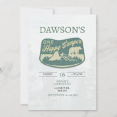 1人の幸せなキャンパー, 1歳の誕生日, 招待状 (正面)