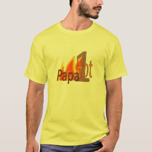 1人の熱いパパ Tシャツ
