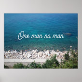 1人の男性の諺のポスター ポスター (正面)