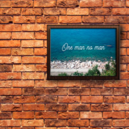 1人の男性の諺のポスター ポスター