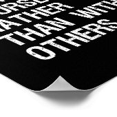 1人の相手と競うべきだ。自分自身 ポスター (角)