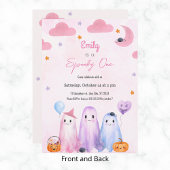 1人不気味の女の子ハロウィーン誕生日任意の年 招待状