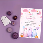 1人不気味の女の子ハロウィーン誕生日任意の年 招待状