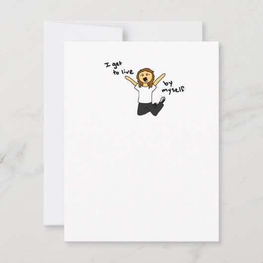 1人暮らしに-招待状 招待状 (正面)