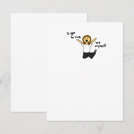 1人暮らしに-招待状 招待状 (正面/裏面)