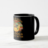 1人生は良い犬は良い マグカップ (正面右)