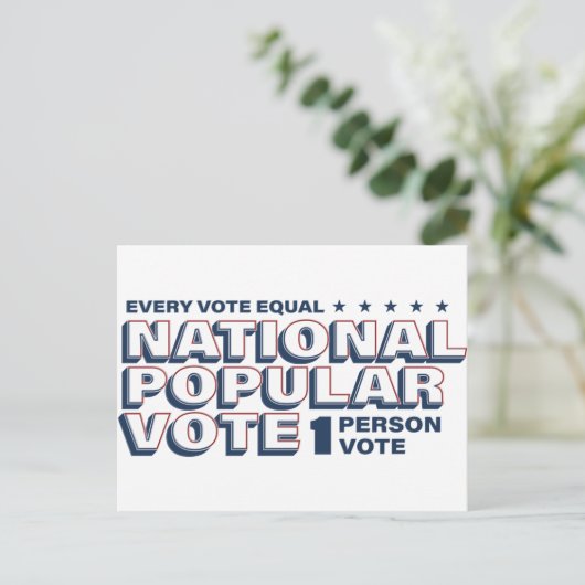 1人1票はがき ポストカード (スタンド正面)