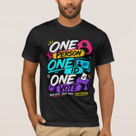 1人1ID1票 Tシャツ