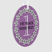 1位メダル花ガーリーオーナメント優勝 オーナメント (正面)