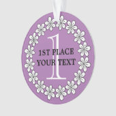 1位メダル花ガーリーオーナメント優勝 オーナメント (正面)