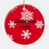 1位優勝者みにくいセーター競技種目メダル セラミックオーナメント (裏面)