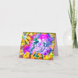 1信じ妖精の国小さなグリーティングカード カード