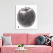 1個のりんご キャンバスプリント (インサイチュ (リビング))