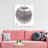 1個のりんご キャンバスプリント (インサイチュ (リビング))