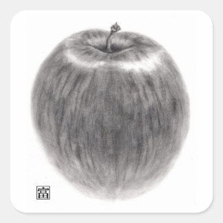 1個のりんご スクエアシール