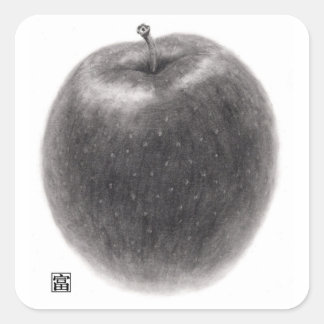 1個のりんご スクエアシール