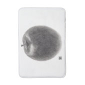 1個のりんご バスマット (正面縦)