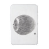 1個のりんご バスマット (正面縦)