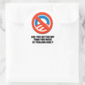 1兆ドル以上の暮らしは良いか ラウンドシール (バッグ)