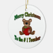 # 1先生のメリークリスマス セラミックオーナメント (左)