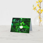 1内面平和小グリーティングカード カード (黄色い花)