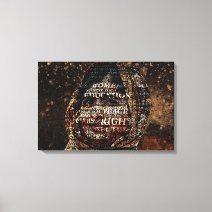 1冊の本、1本のペン、1つの子、1つの先生缶 キャンバスプリント