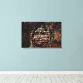 1冊の本、1本のペン、1つの子、1つの先生缶 キャンバスプリント (インサイチュ (ウッドフロア))