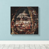 1冊の本、1本のペン、1つの子、1つの先生缶 キャンバスプリント (インサイチュ (ウッドフロア))