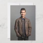 1写真おめでとうございますNavy Blue & 金ゴールド セーブザデート (裏面)