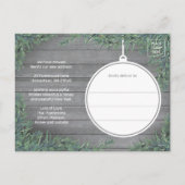 1写真の新しいホームアドレスモダンウッド&パインムービング シーズンポストカード (裏面)